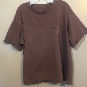 American Eagle Maroon Tee shirt